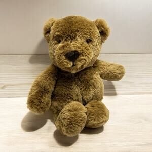 Crate & Kids Cuddlies Brown Teddy Bear Plush 10" Super Soft